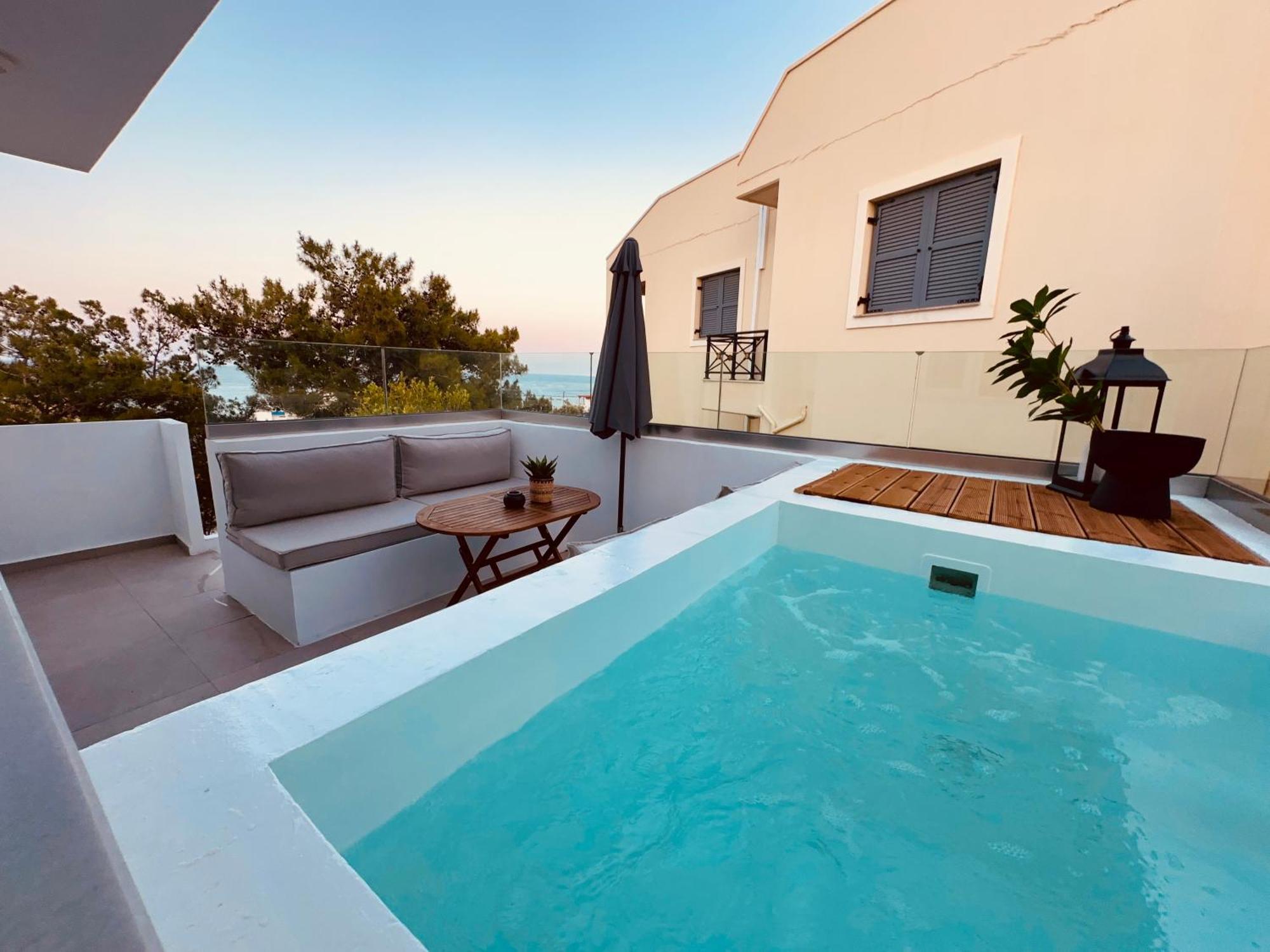 Theros Luxury Apartment อาร์คานเยโลส ภายนอก รูปภาพ